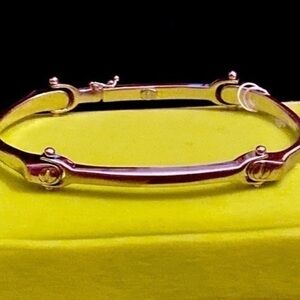 Bangle bracelet men -super stylish “The Screwdriver “ White Gold -14K -26.5 gr